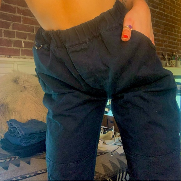 black jean joggers - Picture 2 of 2